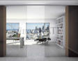 ÜvegKÁTÉ keskenysínes ultramodern  üvegtolóajtó FLUIDO 70, FLUIDO 150 product image 1